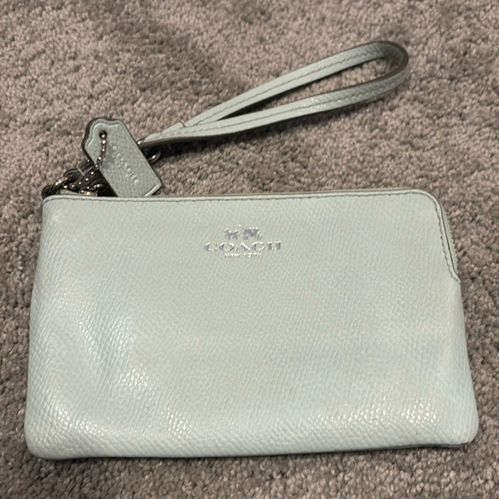 Coach Baby Blue Wristlet